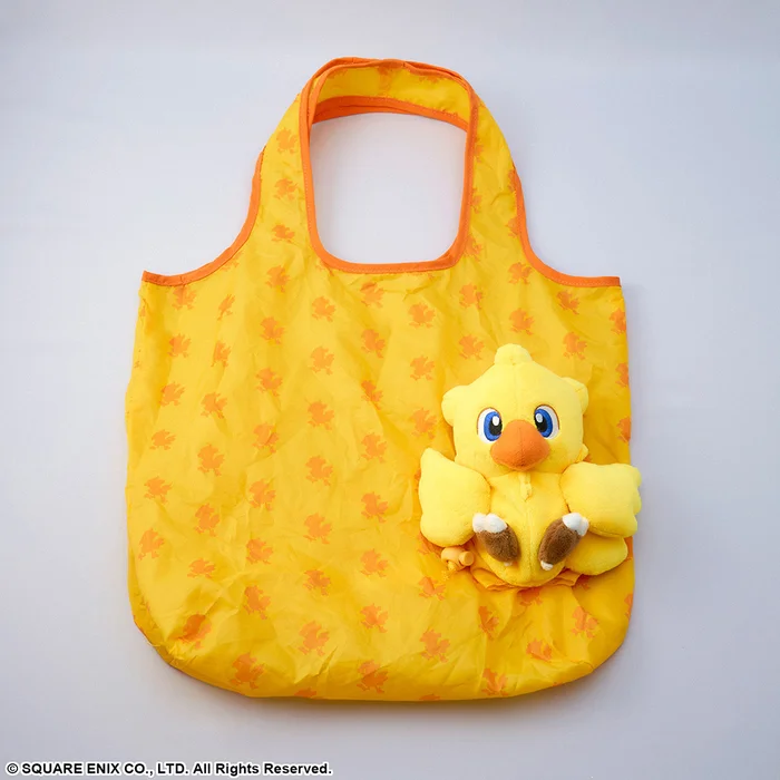 Square Enix Final Fantasy Chocobo Plush Eco Bag 3 Square Enix Final Fantasy Chocobo Plush Eco Bag