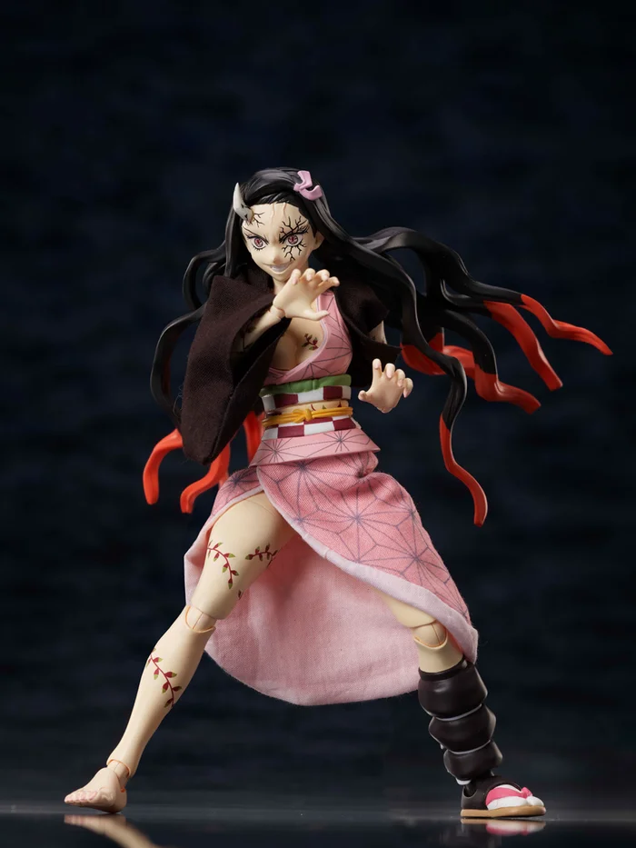 BUZZmod Demon Slayer: Kimetsu No Yaiba Nezuko Kamado: Demon Advancing Ver. 1/12 Scale Action Figure 6 BUZZmod Demon Slayer: Kimetsu No Yaiba Nezuko Kamado: Demon Advancing Ver. 1/12 Scale Action Figure - Image 4