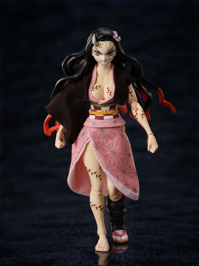 BUZZmod Demon Slayer: Kimetsu No Yaiba Nezuko Kamado: Demon Advancing Ver. 1/12 Scale Action Figure 4 BUZZmod Demon Slayer: Kimetsu No Yaiba Nezuko Kamado: Demon Advancing Ver. 1/12 Scale Action Figure - Image 2